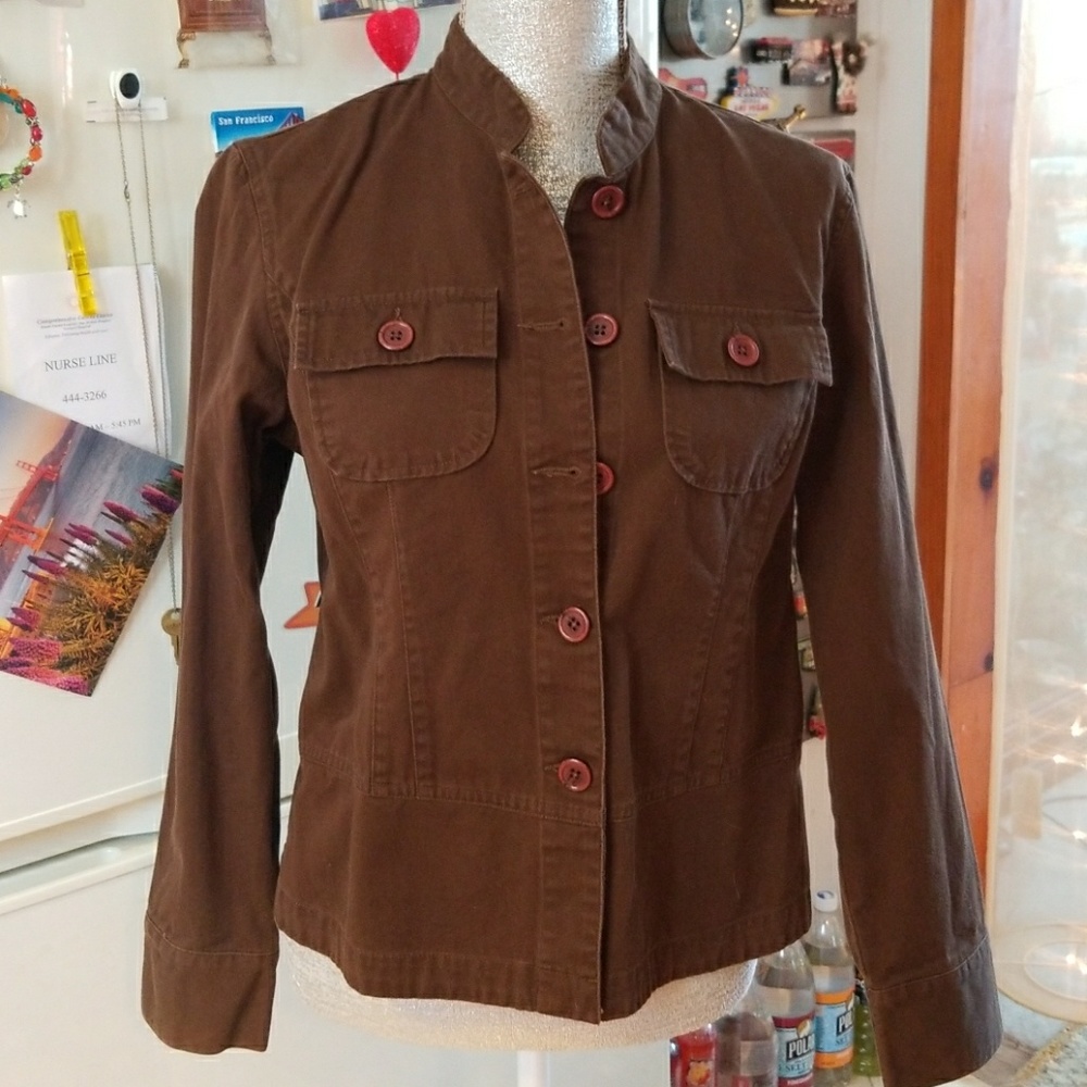 Military Style Van Heusen Jacket Top
